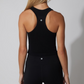 Juniors' 90 Degree Ribbed Tank W/Padded Bra