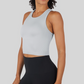 Juniors' 90 Degree Ribbed Tank W/Padded Bra