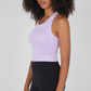 Juniors' 90 Degree Ribbed Tank W/Padded Bra
