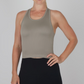 Juniors' 90 Degree Ribbed Tank W/Padded Bra
