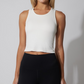 Juniors' 90 Degree Ribbed Tank W/Padded Bra