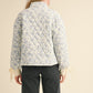&Merci L/S Floral Quilted Jacket