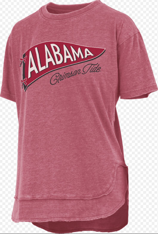 Alabama Crimson Tide Pennant Wave S/S (Crimson)