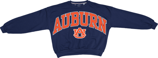 AUBURN (AU) Deep Basic Arch Logo L/S Sweatshirt (Navy)