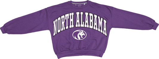 UNA Deep Basic Arch Logo L/S Sweatshirt (Purple)