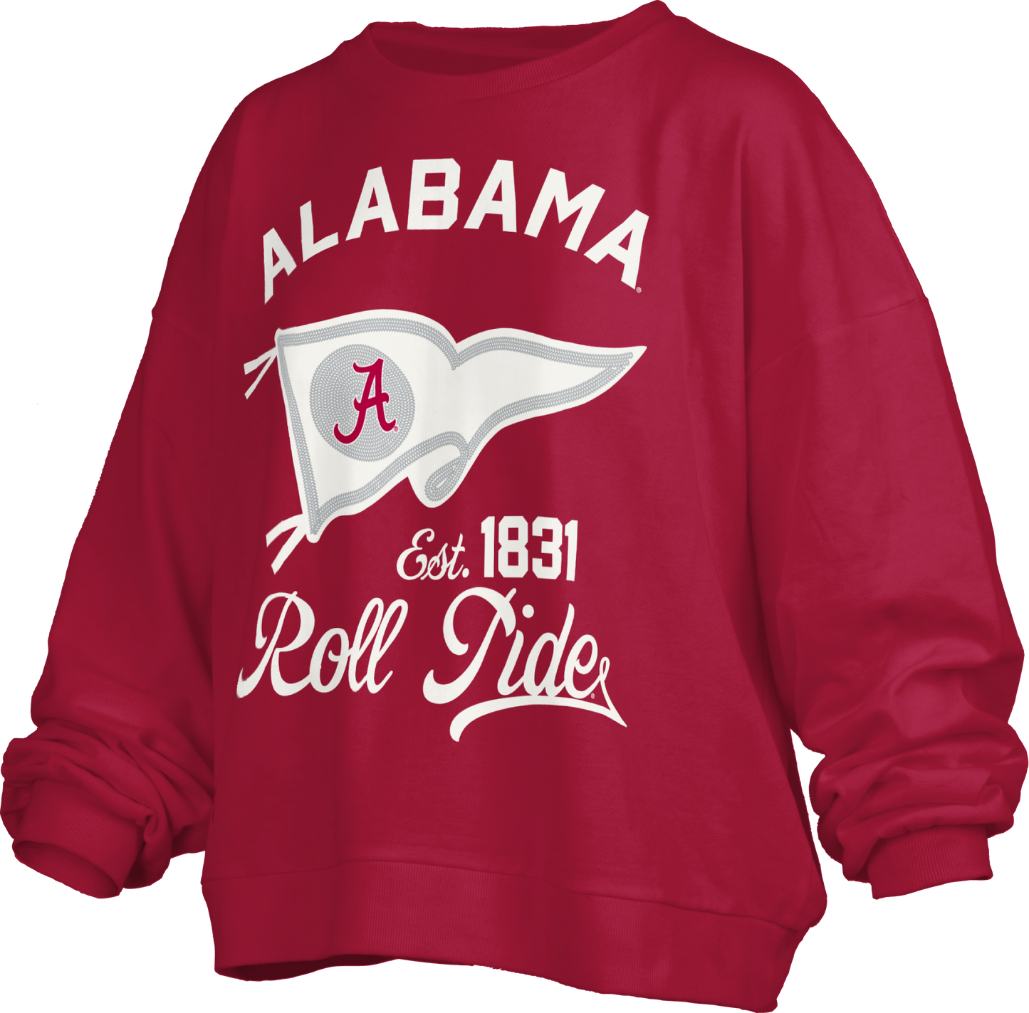 Alabama Roll Tide Logo Arch Sweeper L/S (Crimson)