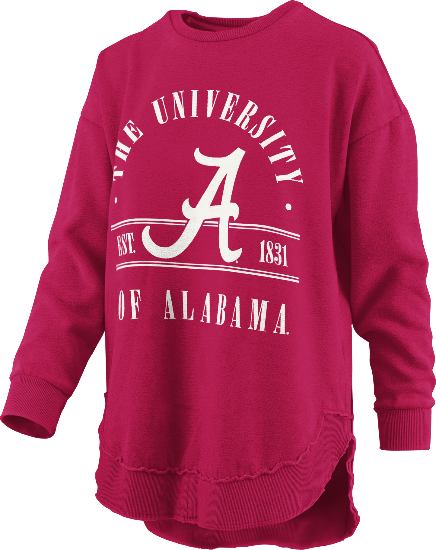 Alabama Melange Poncho Sloane L/S (Crimson)