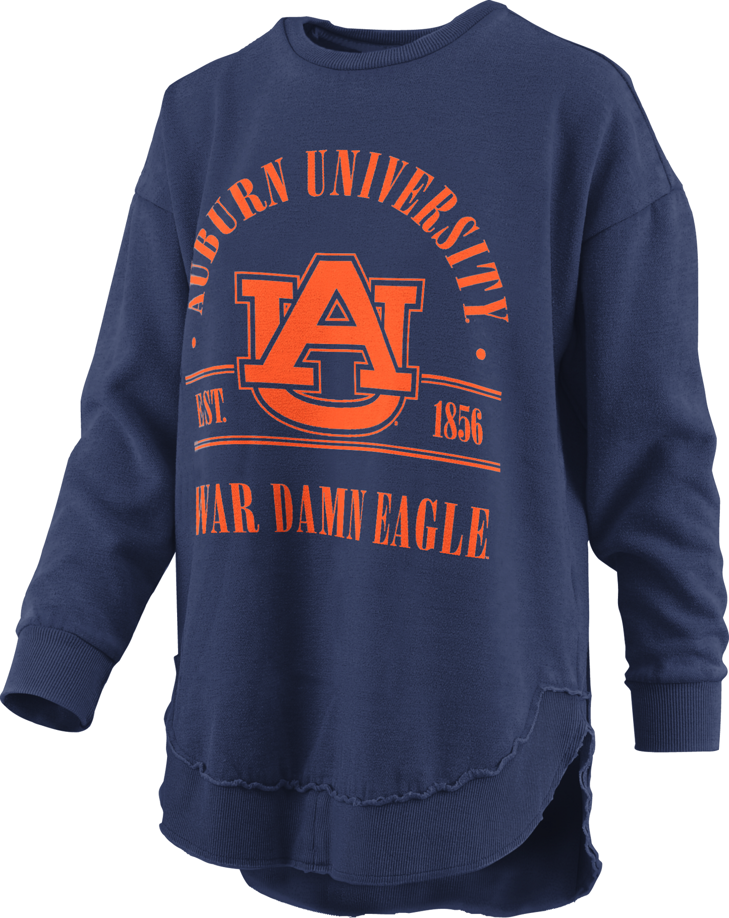 Auburn Tigers Melange Poncho Sloane L/S (Navy)