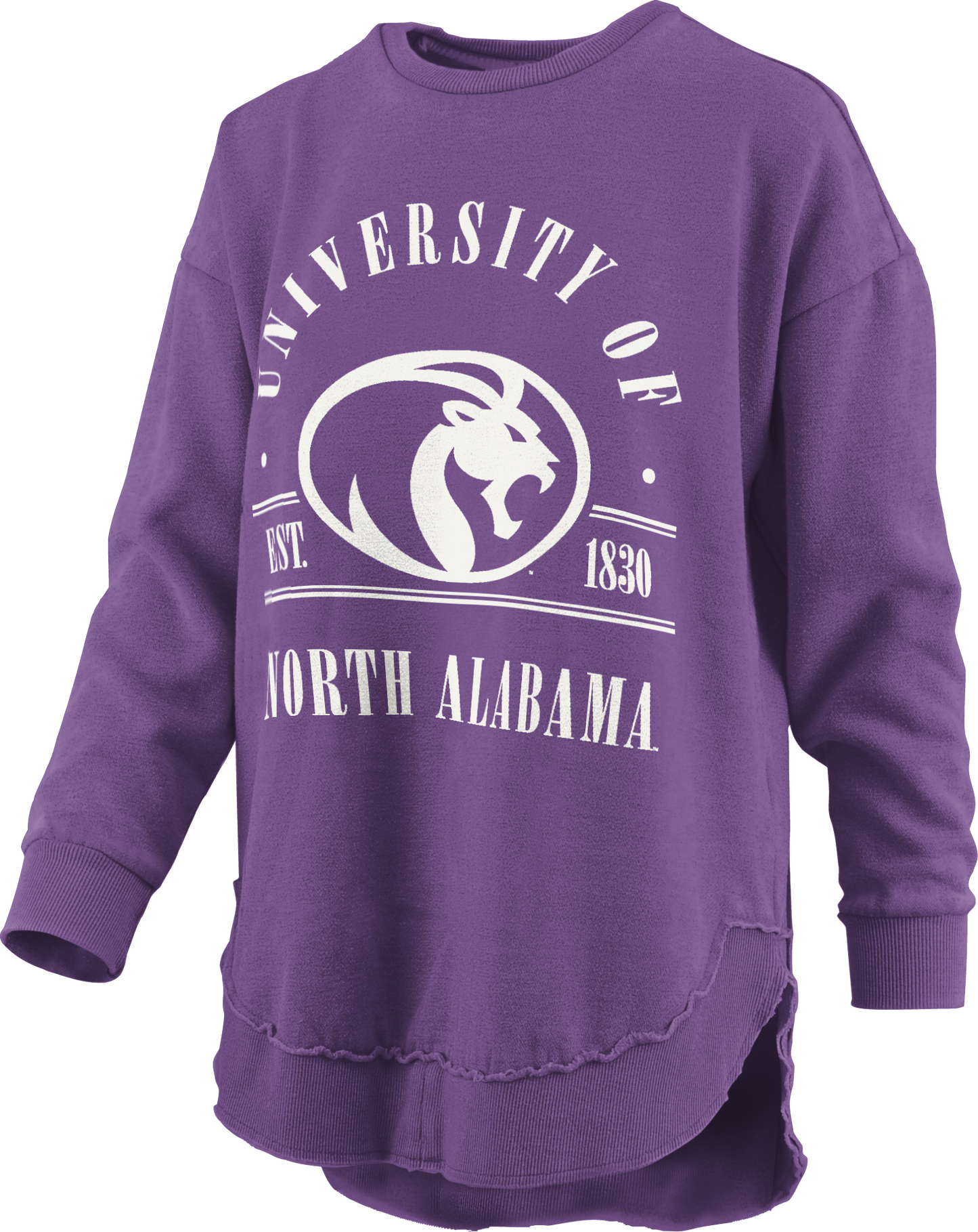 UNA Melange Poncho Sloane L/S (Purple)