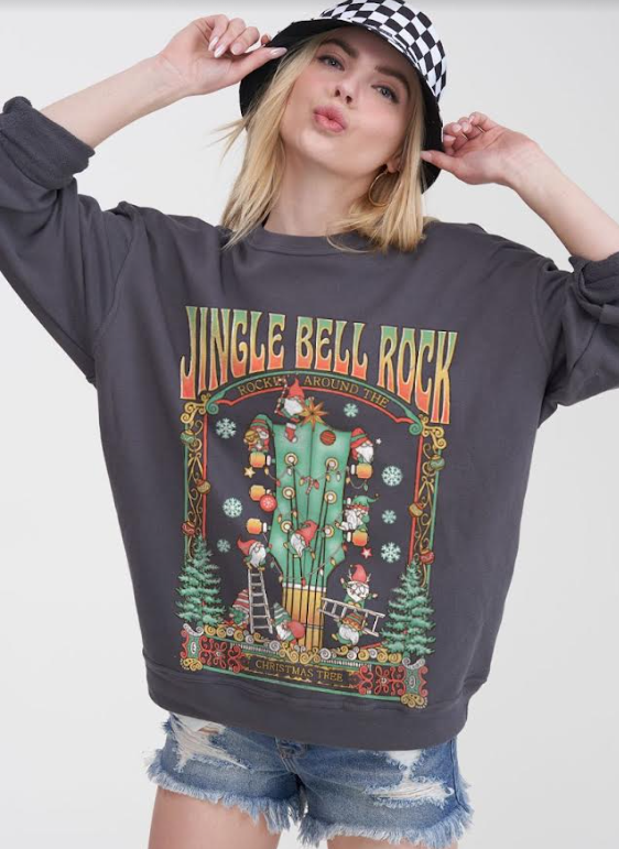 Jingle Bell Rock Sweatshirt (Charcoal)