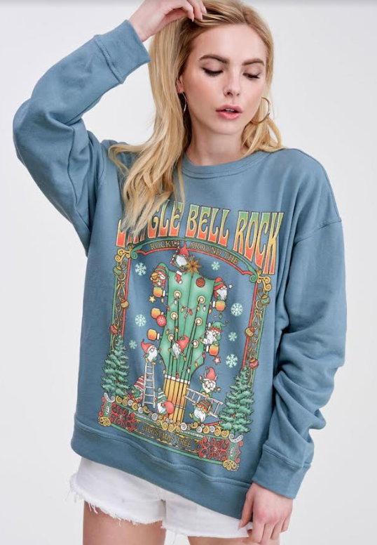 Jingle Bell Rock Sweatshirt (Teal)