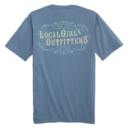 Local Girl Western Whiskey S/S Tee (Slate)
