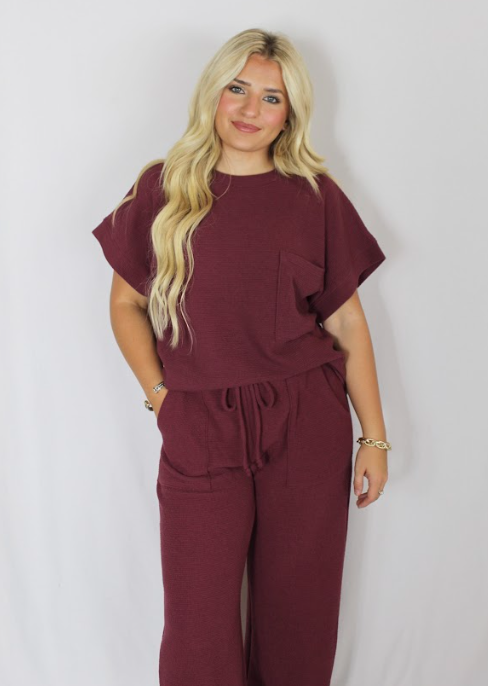 Ribbed S/S Pocket Tee (Set)