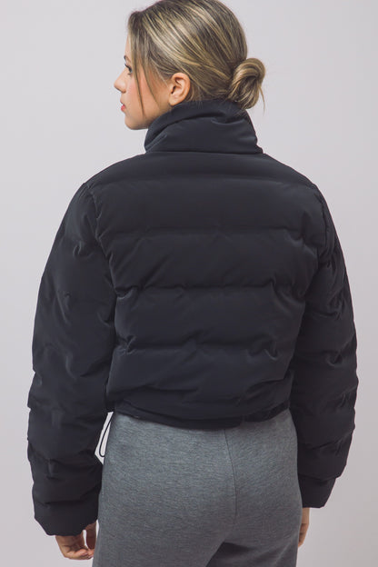 Love Tree Matte Cropped Puffer Jacket