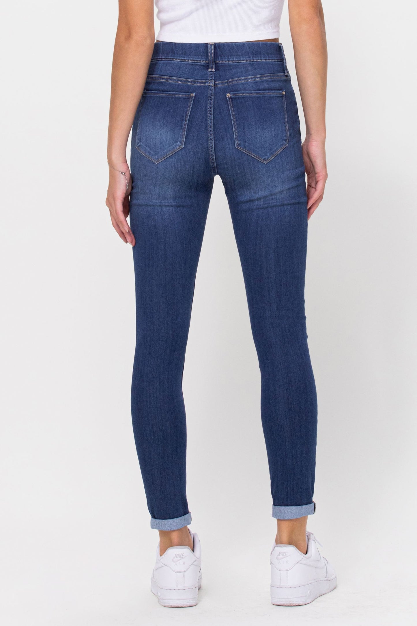 Cello Mid Rise Pull-On Skinny Jean (Medium Denim)