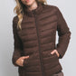 Ultra Lightweight Padded Thermal Zip Up Jacket