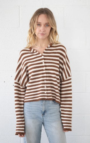 Things Between Striped Piper Cardigan