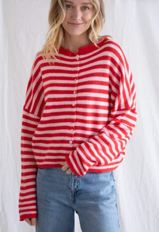Things Between Striped Piper Cardigan