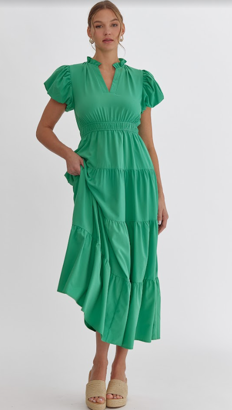 Samantha Maxi Dress (Green)