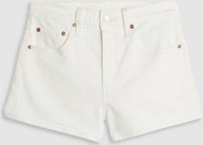 Juniors Levi's 501 Original Disco Nights High Rise Stretch Denim Short (White)