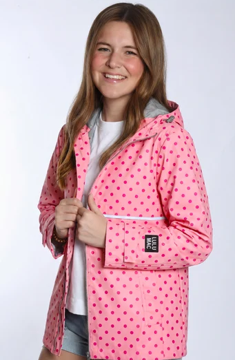 Girlie Girl LULU MAC Polka Dot Raincoat