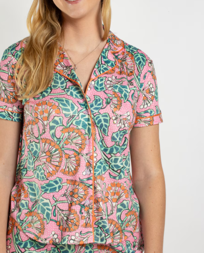 The Royal Standard Joanna S/S Button Up Sleep Shirt
