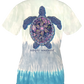 Ladies' Simply Southern Sea Turtle Tracker Mandala S/S (Cloud Tie Dye)