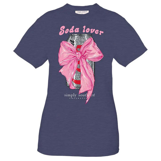 Ladies Simply Southern Soda Lover S/S Denim Heather