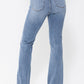 Judy Blue High Waist Double Button Bootcut Denim Jean