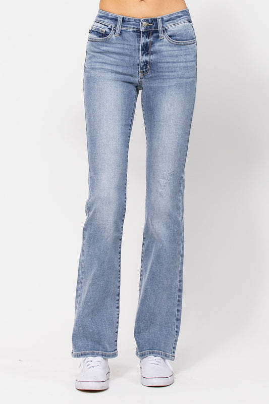 Judy Blue Mid Rise Bootcut Denim