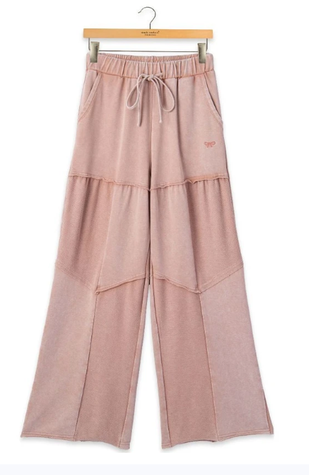 Ladies' Simply Southern Mineral Wash Wide Leg Pant