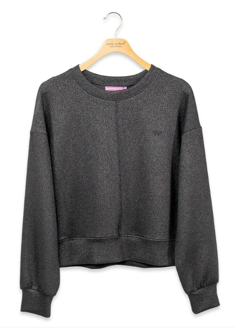 Ladies' Simply Southern The Violet Pullover (Black)