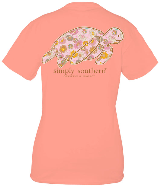 Ladies Simply Southern Turtle Tracker Retro S/S Cocktail