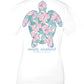 Ladies Simply Southern Turtle Tracker Tropic S/S White