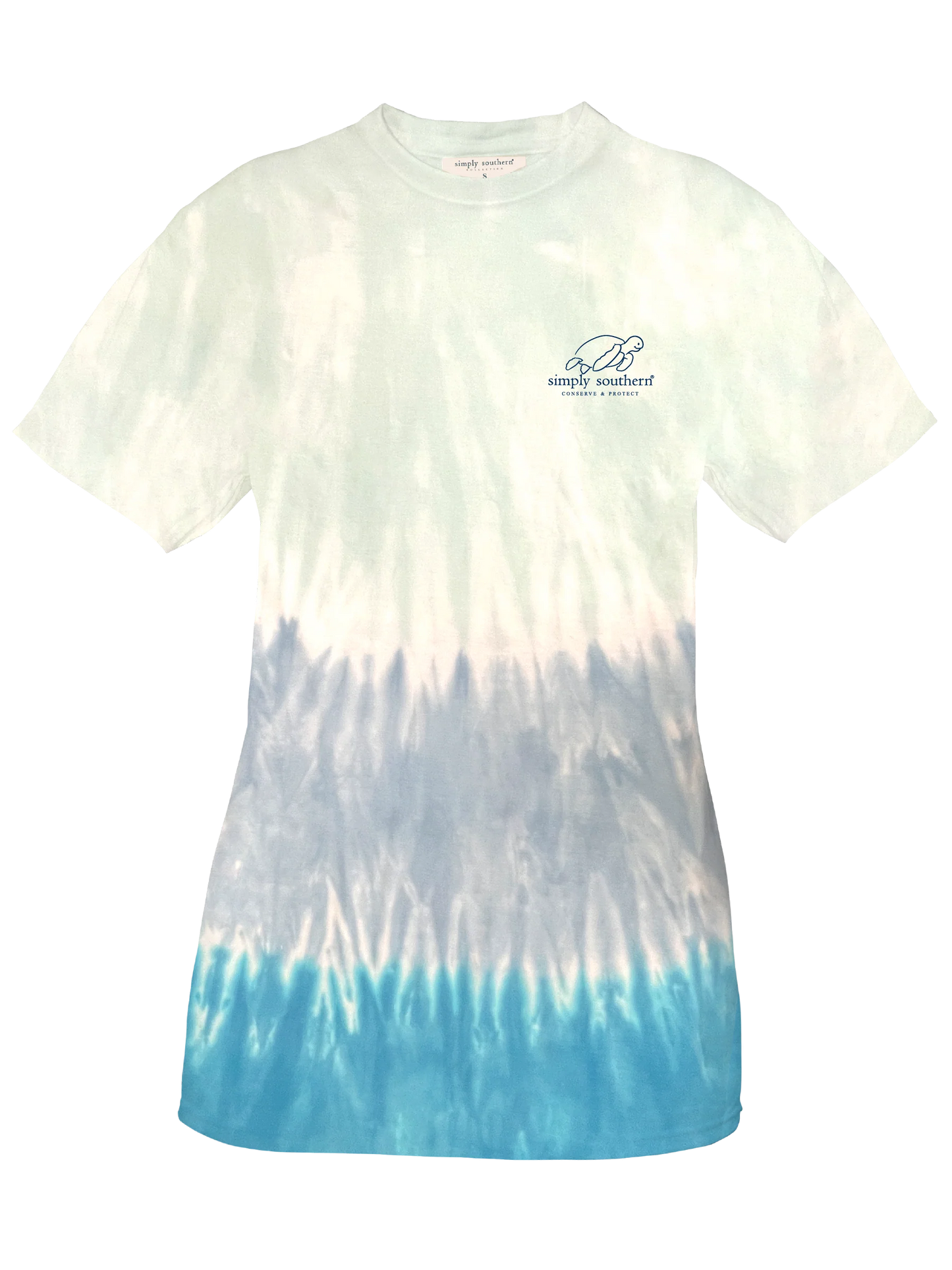 Ladies Simply Southern Turtle Tracker Chair S/S Tie Dye