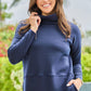 Plus Scuba Vienna Cowl Neck Pullover