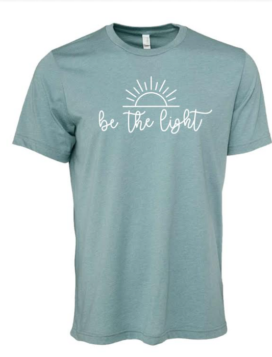 Be The Light S/S (Heather Blue Lagoon)