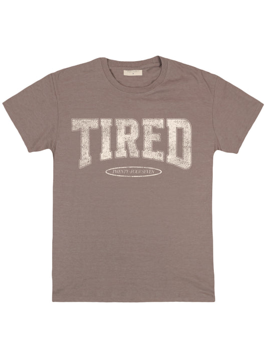 Ladies Simply Southern Tired 24/7 S/S (Dark Heather Brown)