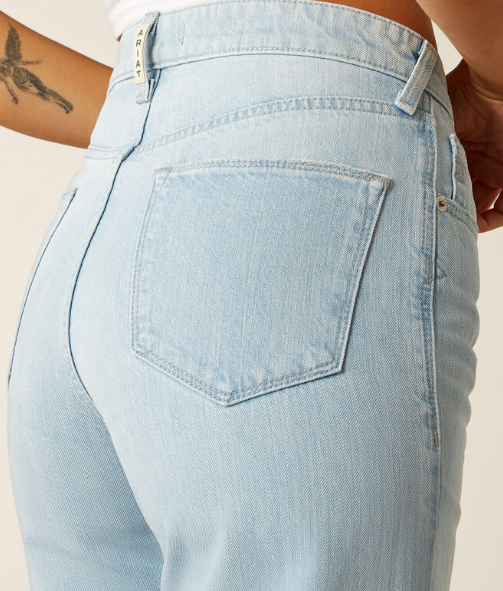 Women's Ariat Ultra High Rise Tomboy Wide Leg Jeans (Zuma)