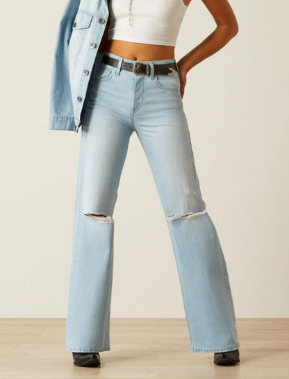 Women's Ariat Ultra High Rise Tomboy Wide Leg Jeans (Zuma)