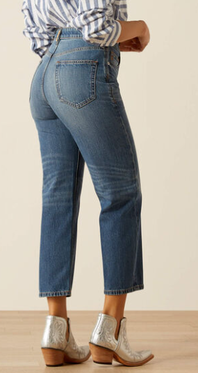 Women's Ariat Relaxed Straight Tomboy Jeans (Moon Stoned)