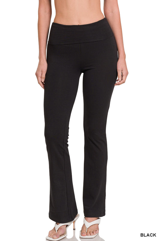 Zenana Flare Leggings (Black)