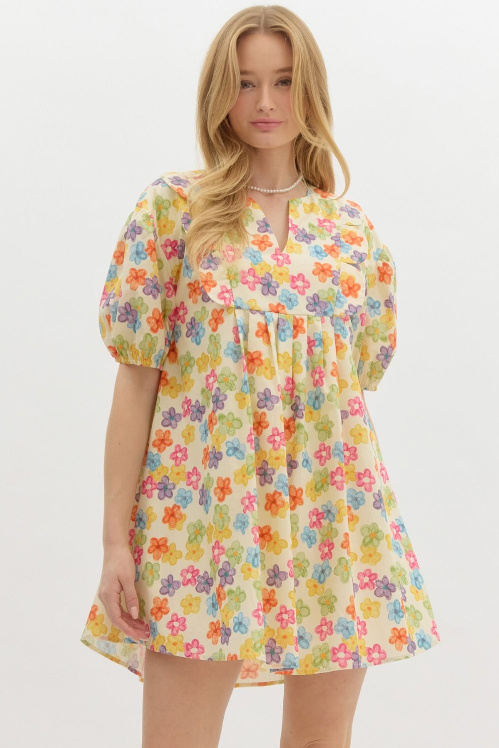 Floral Print S/S Dress (Multi)