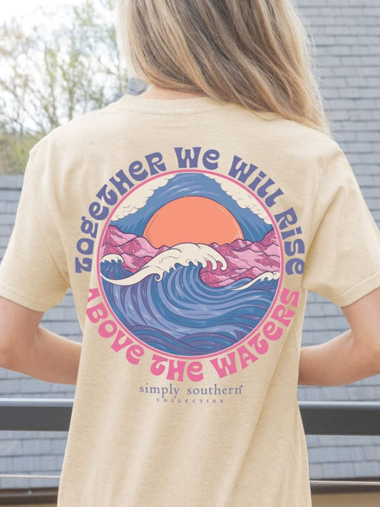 Ladies Simply Southern Together We Will Rise Above S/S (Sand)