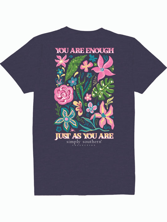 Ladies' Simply Southern You Are Enough S/S (Heather Navy)