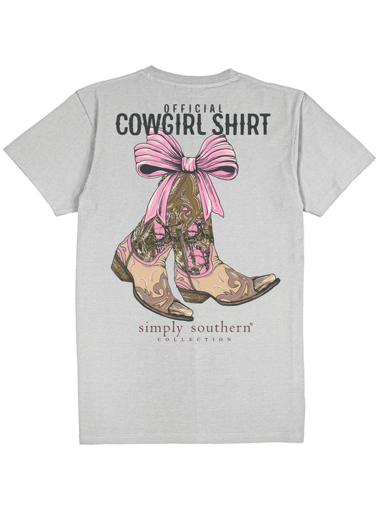 Ladies' Simply Southern Official Cowgirl S/S (Fog)