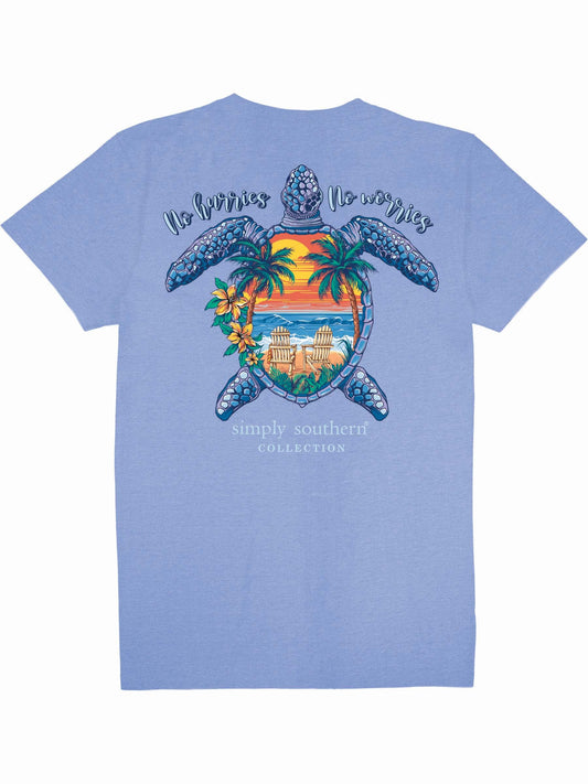 Ladies' Simply Southern Turtle Tracker Beach S/S (Wave)