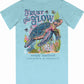 Ladies' Simply Southern Tracker Turtle Trust S/S (Washed Aqua)