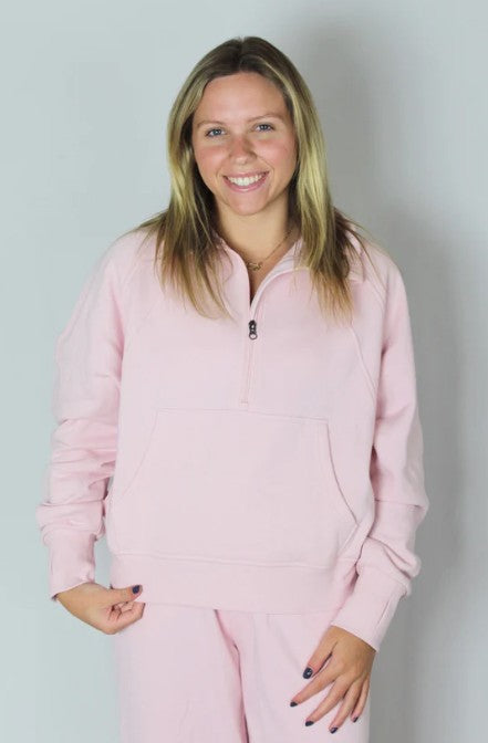 Women's Reflex Fleece 1/4 Zip Pullover (Baby Pink)