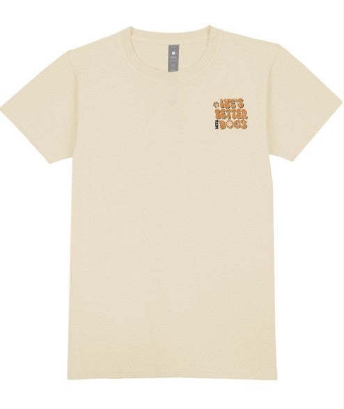 Ladies' Simply Southern Life's Better With Dogs S/S (Linen)